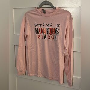 Pink women’s Long-Sleeve Graphic Tee - 'Hunting Season'
